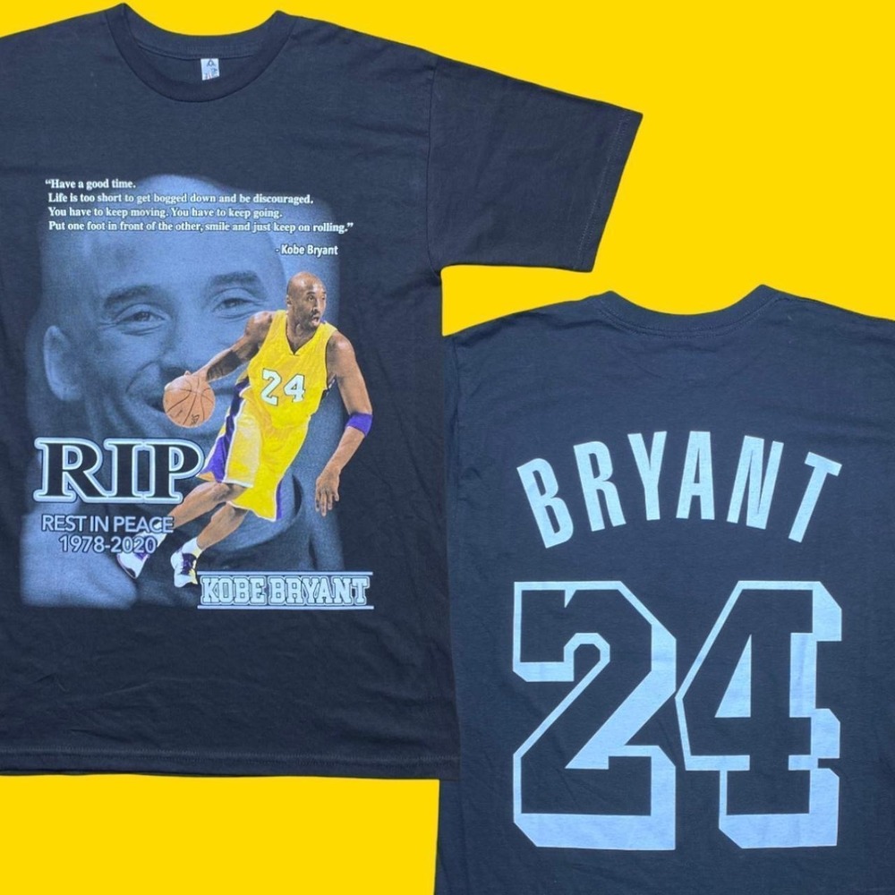 Kobe Bryant x LA Los Angeles Lakers memorial tribute RIP shirt